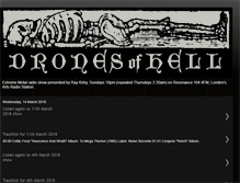 Tablet Screenshot of dronesofhell.com